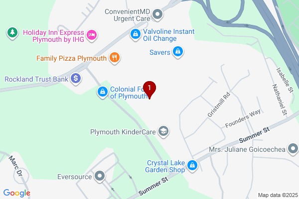 Map showing facility locations